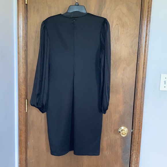 Connected apparel black dress sleeves w sheer stripes 6P 6 petite - Picture 15 of 15